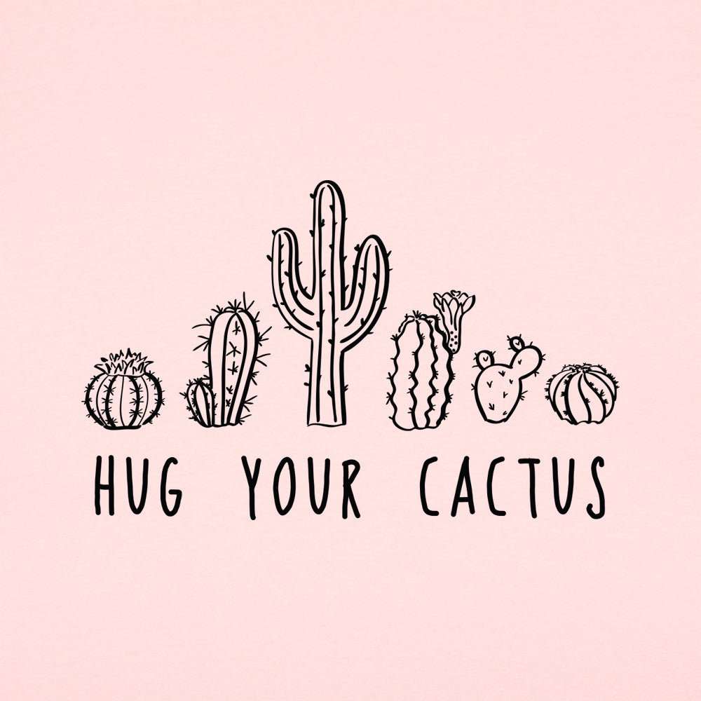 Hug Your Cactus with Cute Illustration