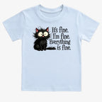 It's Fine I'm Fine Everything Is Fine Frazzled Cat