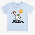 Seasonal Depression Melting Snowman