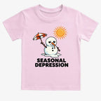 Seasonal Depression Melting Snowman
