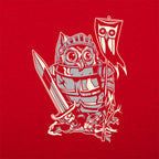 Knight Owl Medieval Armored Owl with Sword and Banner