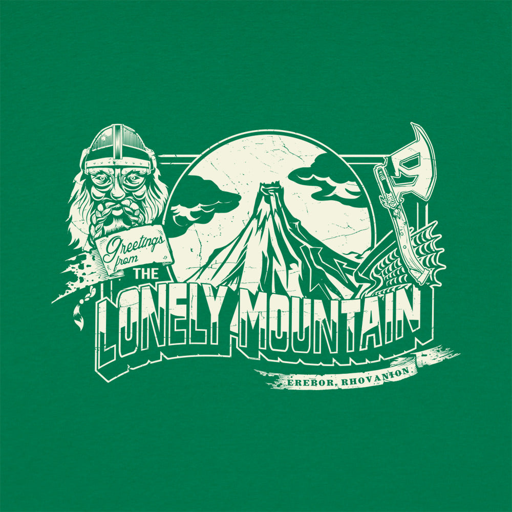 Lonely Mountain Greetings Travel Postcard with Dwarf and Axe