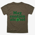 May Contain Alcohol Shamrock St Patrick's Day Design