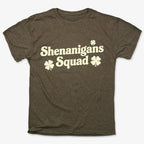 Shenanigans Squad St. Patrick's Day Four Leaf Clover Design