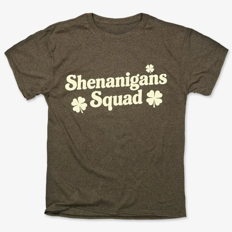 Shenanigans Squad St. Patrick's Day Four Leaf Clover Design