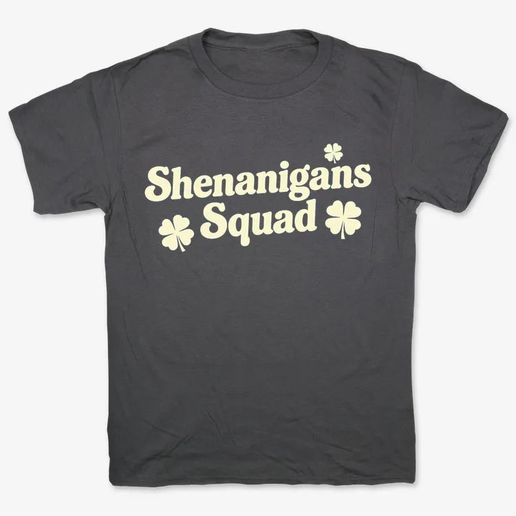 Shenanigans Squad St. Patrick's Day Four Leaf Clover Design