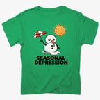 Seasonal Depression Melting Snowman