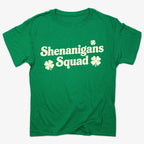 Shenanigans Squad St. Patrick's Day Four Leaf Clover Design