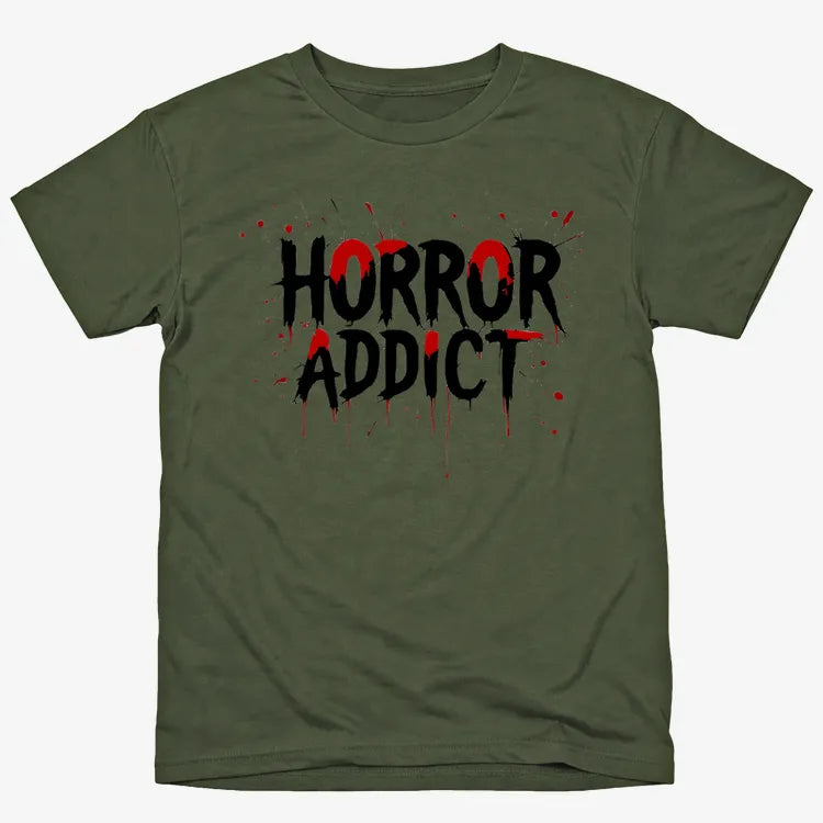 Horror Addict Blood Drip Graphic