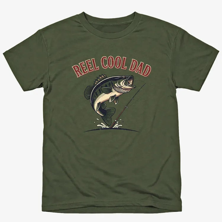 Reel Cool Dad Fishing Tee