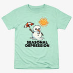 Seasonal Depression Melting Snowman