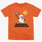 Seasonal Depression Melting Snowman