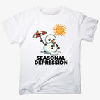 Seasonal Depression Melting Snowman