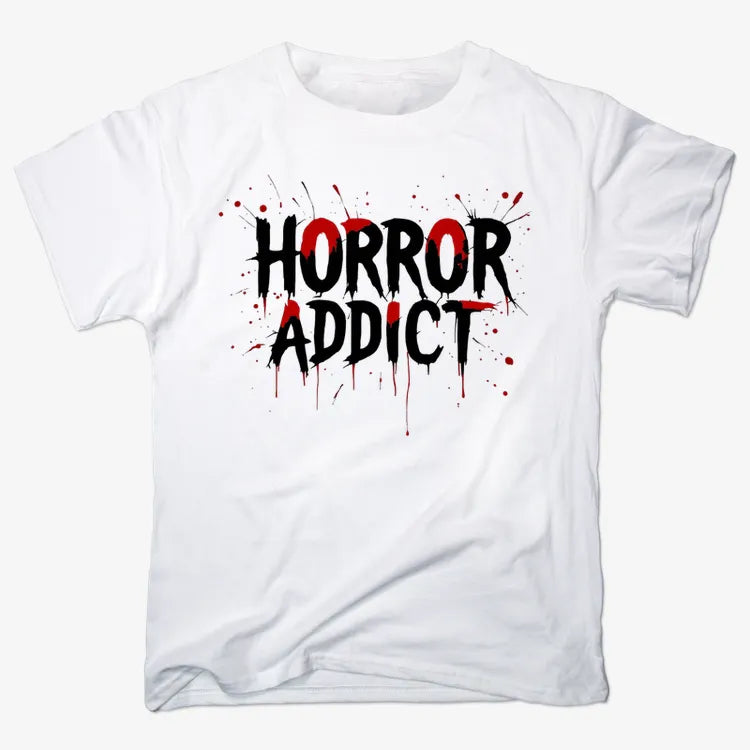 Horror Addict Blood Drip Graphic