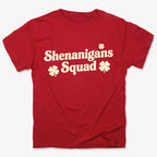 Shenanigans Squad St. Patrick's Day Four Leaf Clover Design