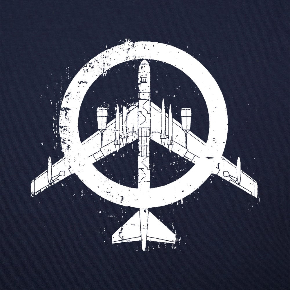 Peace Bomber Fighter Jet Peace Sign