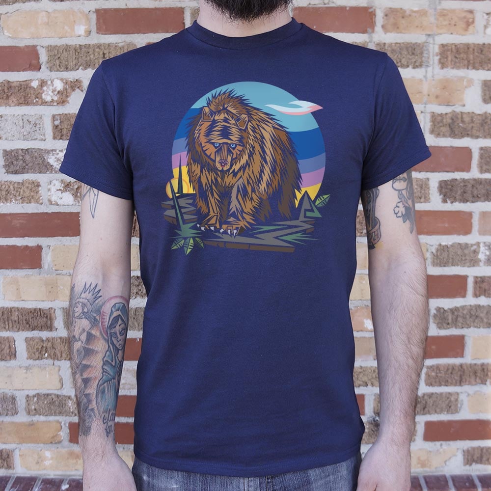 Polygon Bear Full Color Geometric Grizzly