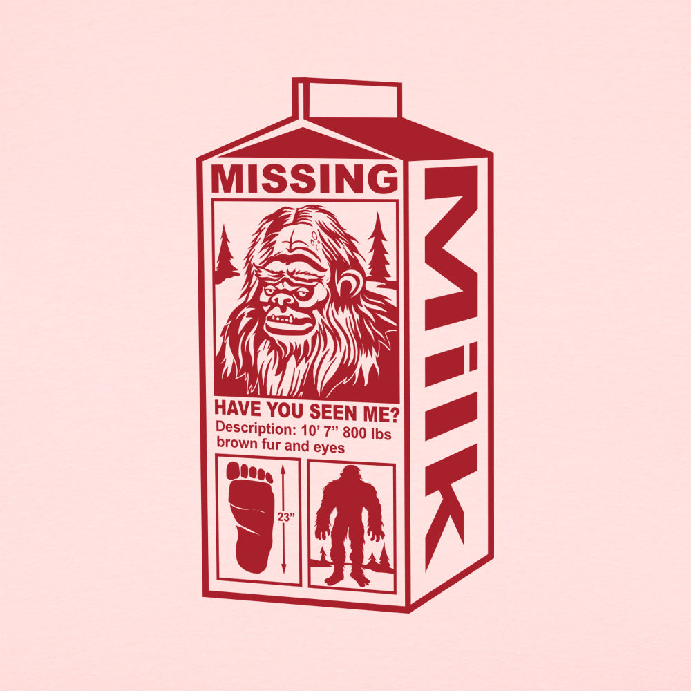 Sasquatch Missing Milk Carton Poster