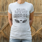Simplify Simplify Henry David Thoreau Quote