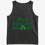 May Contain Alcohol Shamrock St Patrick's Day Design