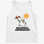 Seasonal Depression Melting Snowman