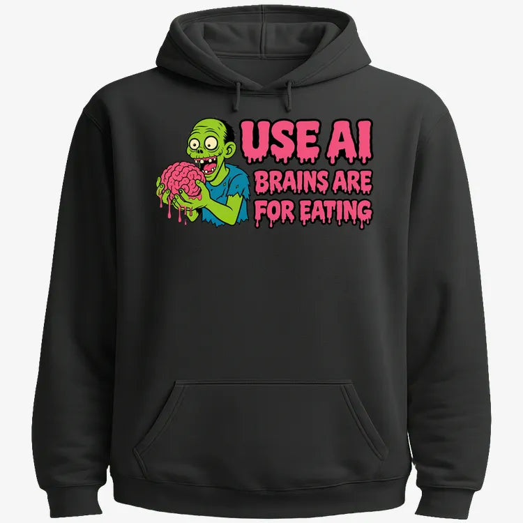 Use AI Brains Are For Eating Zombie Graphic