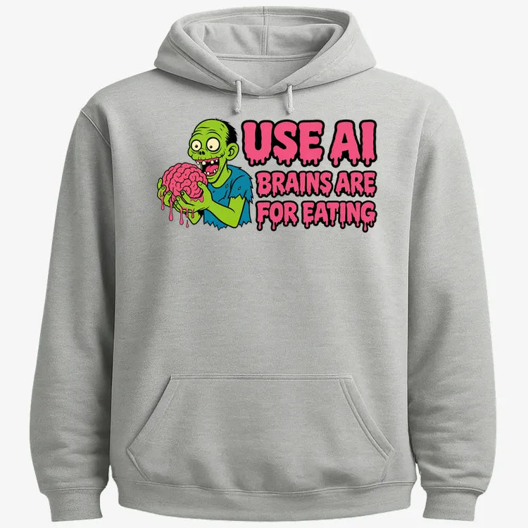 Use AI Brains Are For Eating Zombie Graphic