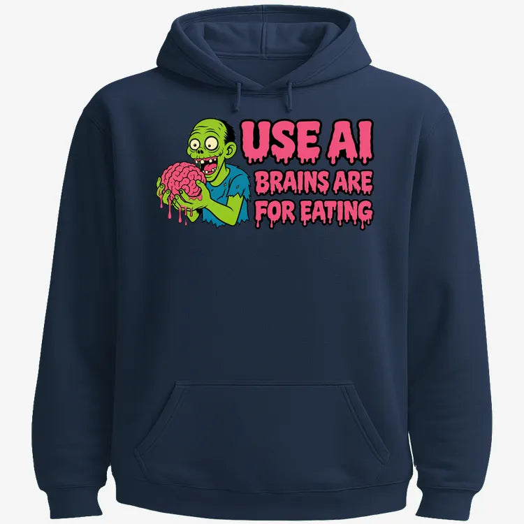 Use AI Brains Are For Eating Zombie Graphic