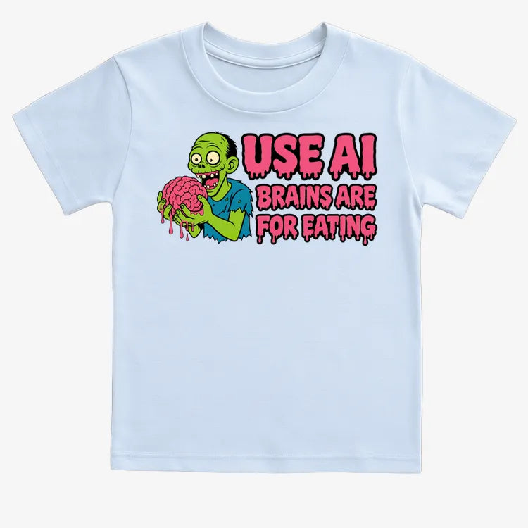 Use AI Brains Are For Eating Zombie Graphic
