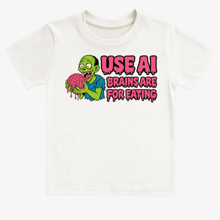 Use AI Brains Are For Eating Zombie Graphic