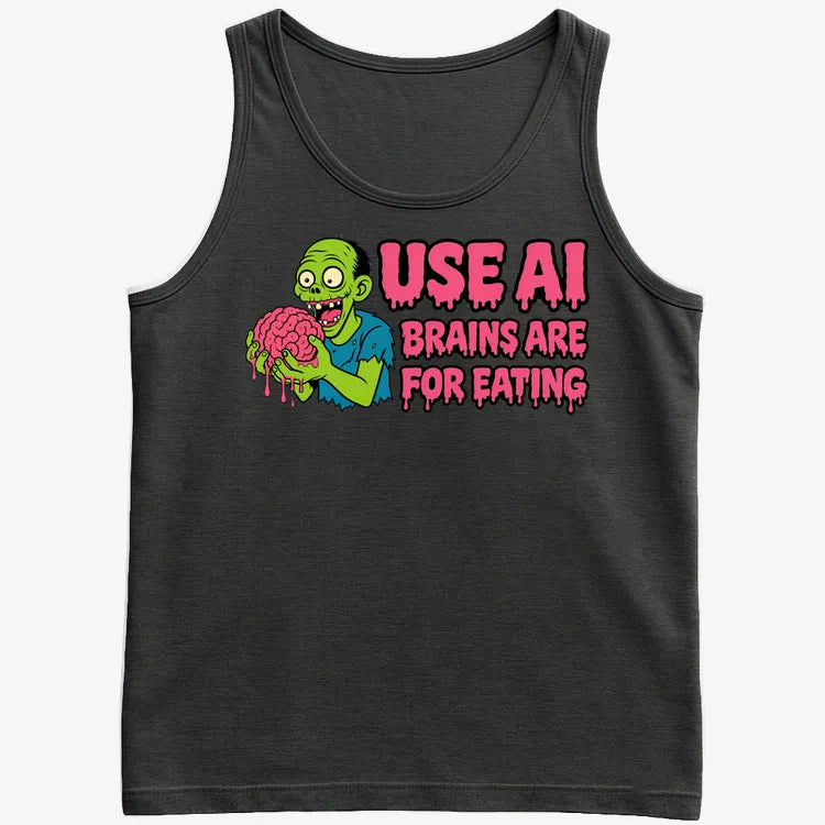 Use AI Brains Are For Eating Zombie Graphic