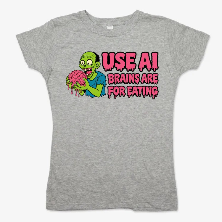 Use AI Brains Are For Eating Zombie Graphic