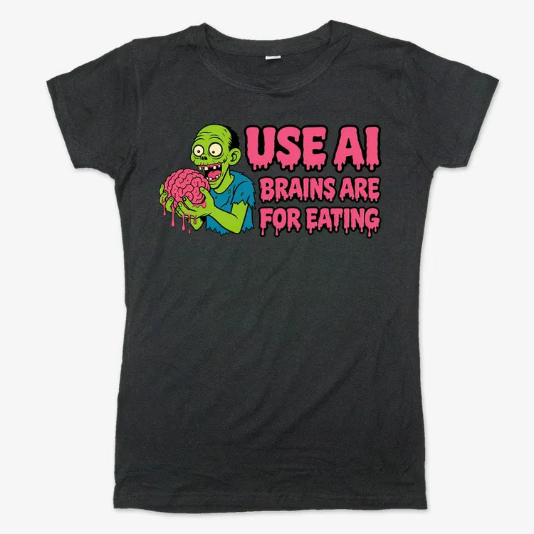 Use AI Brains Are For Eating Zombie Graphic