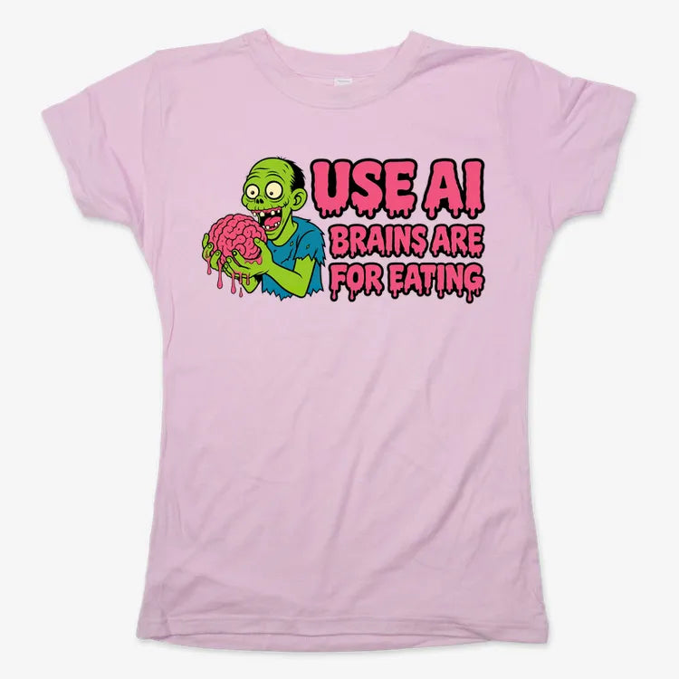 Use AI Brains Are For Eating Zombie Graphic