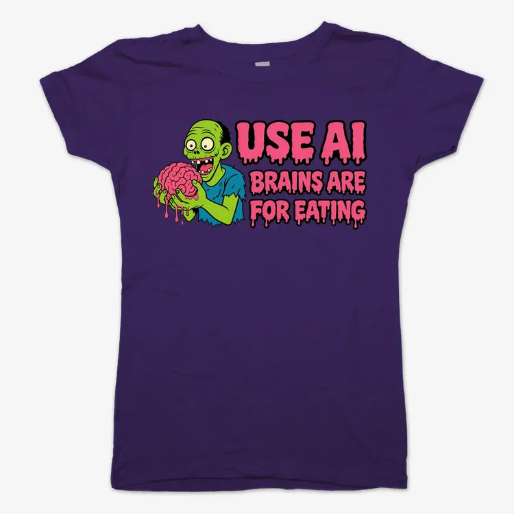 Use AI Brains Are For Eating Zombie Graphic
