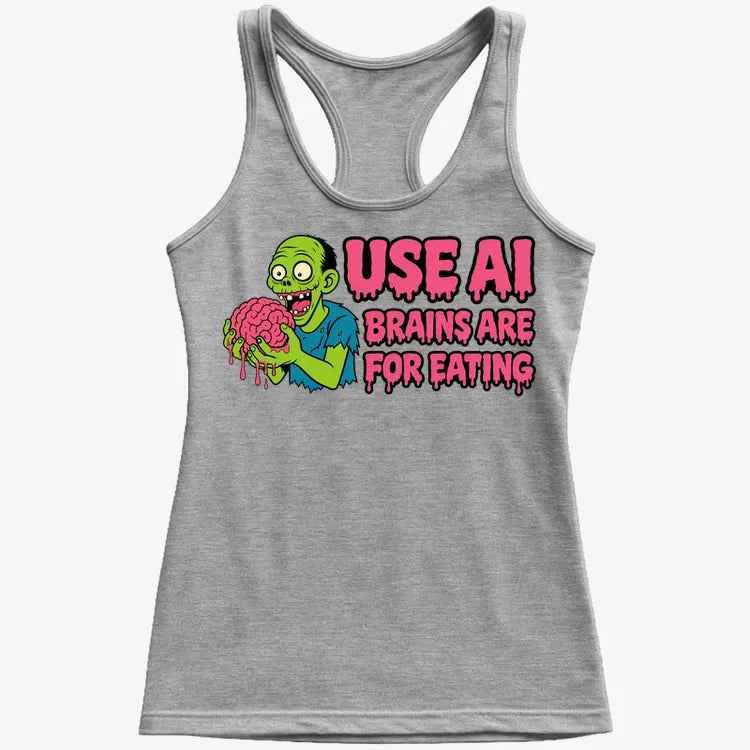 Use AI Brains Are For Eating Zombie Graphic