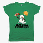 Seasonal Depression Melting Snowman