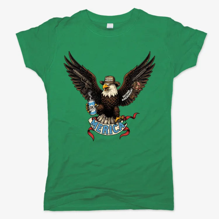 Merica Eagle with Guns & Beer
