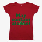 May Contain Alcohol Shamrock St Patrick's Day Design
