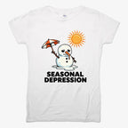 Seasonal Depression Melting Snowman