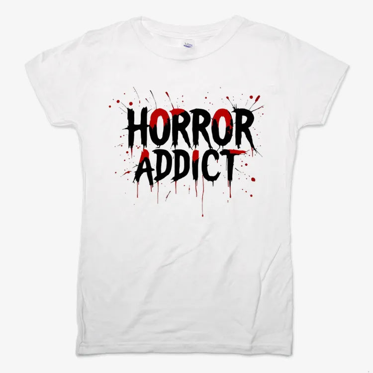 Horror Addict Blood Drip Graphic