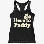 Here to Paddy St. Patrick's Day Shamrock Pun