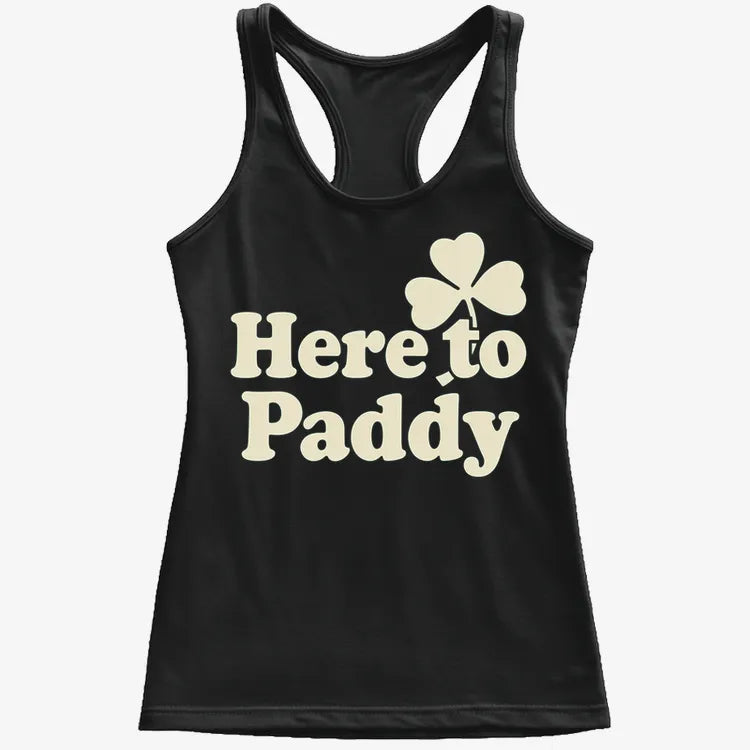 Here to Paddy St. Patrick's Day Shamrock Pun