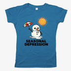 Seasonal Depression Melting Snowman