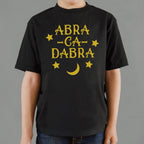 Abracadabra Magic Word with Stars and Moon