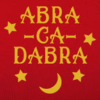 Abracadabra Magic Word with Stars and Moon