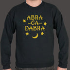 Abracadabra Magic Word with Stars and Moon