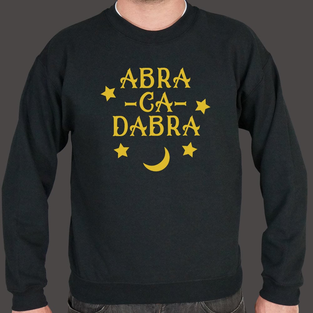 Abracadabra Magic Word with Stars and Moon