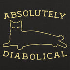 Absolutely Diabolical - Sneaky Black Cat Outline