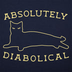 Absolutely Diabolical - Sneaky Black Cat Outline